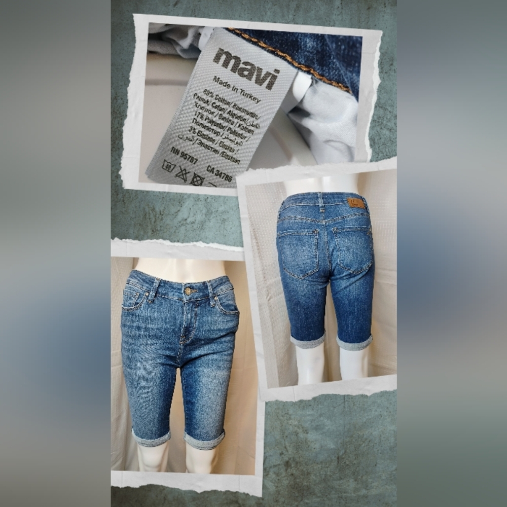 Mavi Classic Blue Denim Shorts